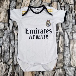 Real Madrid Baby Jersey, Real Madrid  Soccer bodysuit